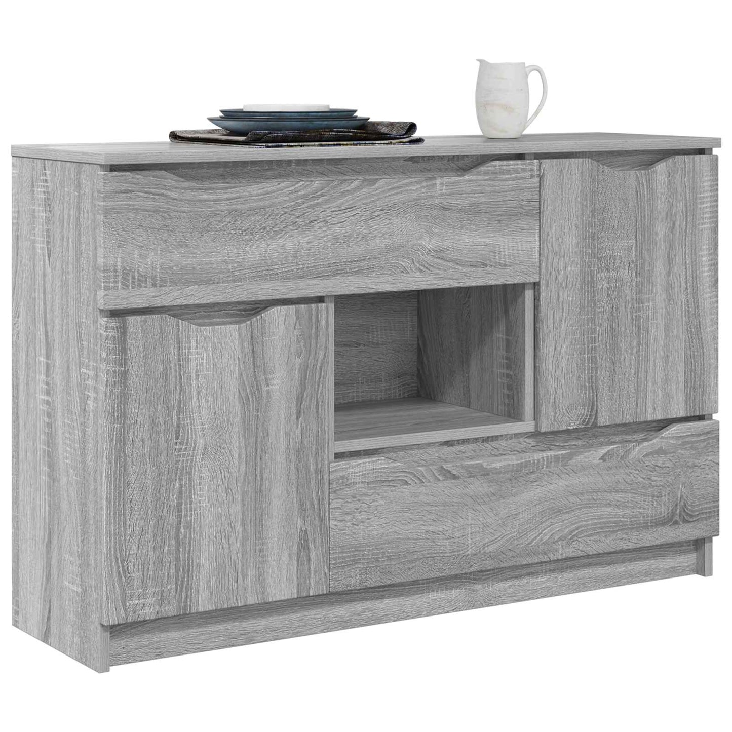 Servírovací Skříň Šedá Sonoma 100 X 30 X 65,6 Kompozitní Dřevo