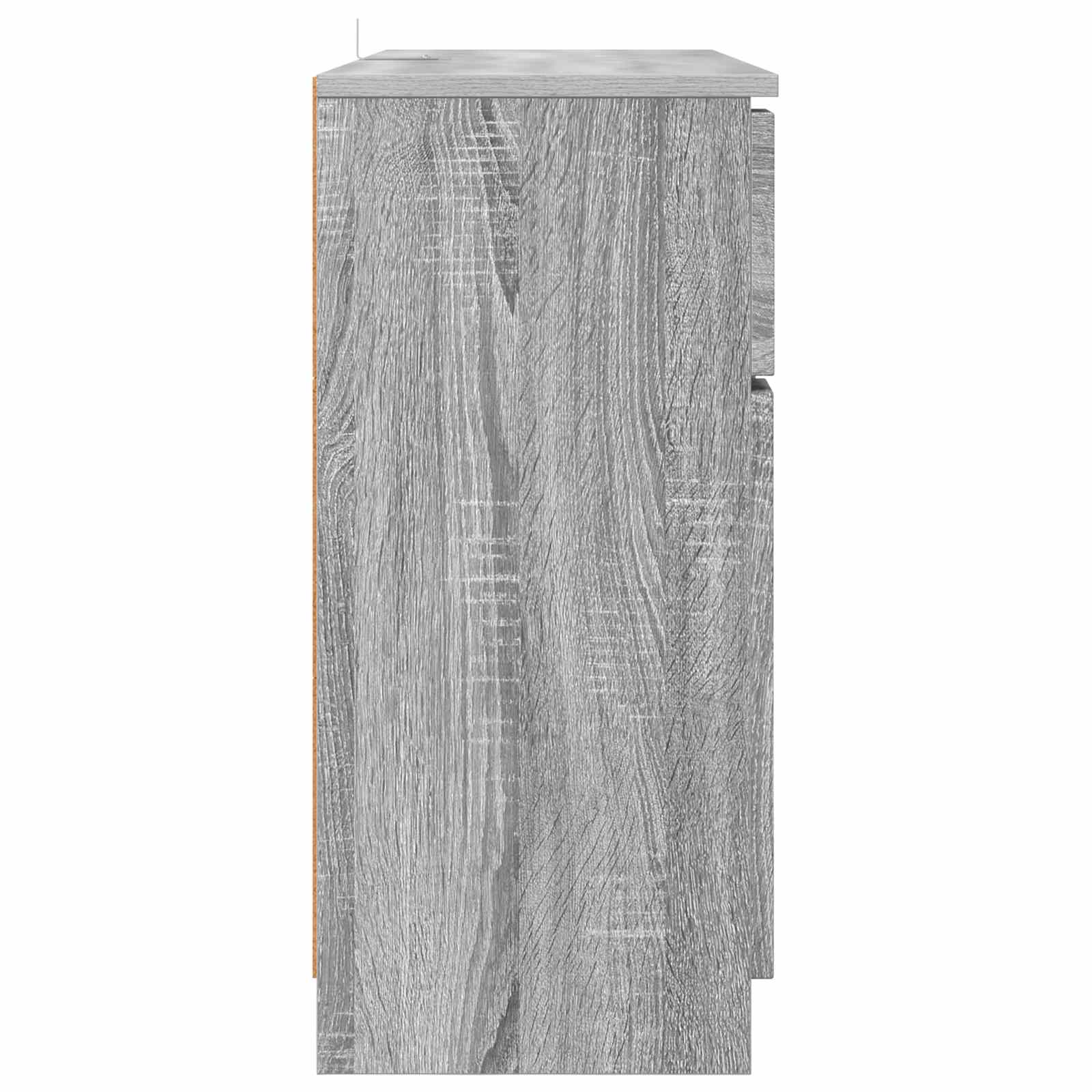 Servírovací Skříň Šedá Sonoma 100 X 30 X 65,6 Kompozitní Dřevo