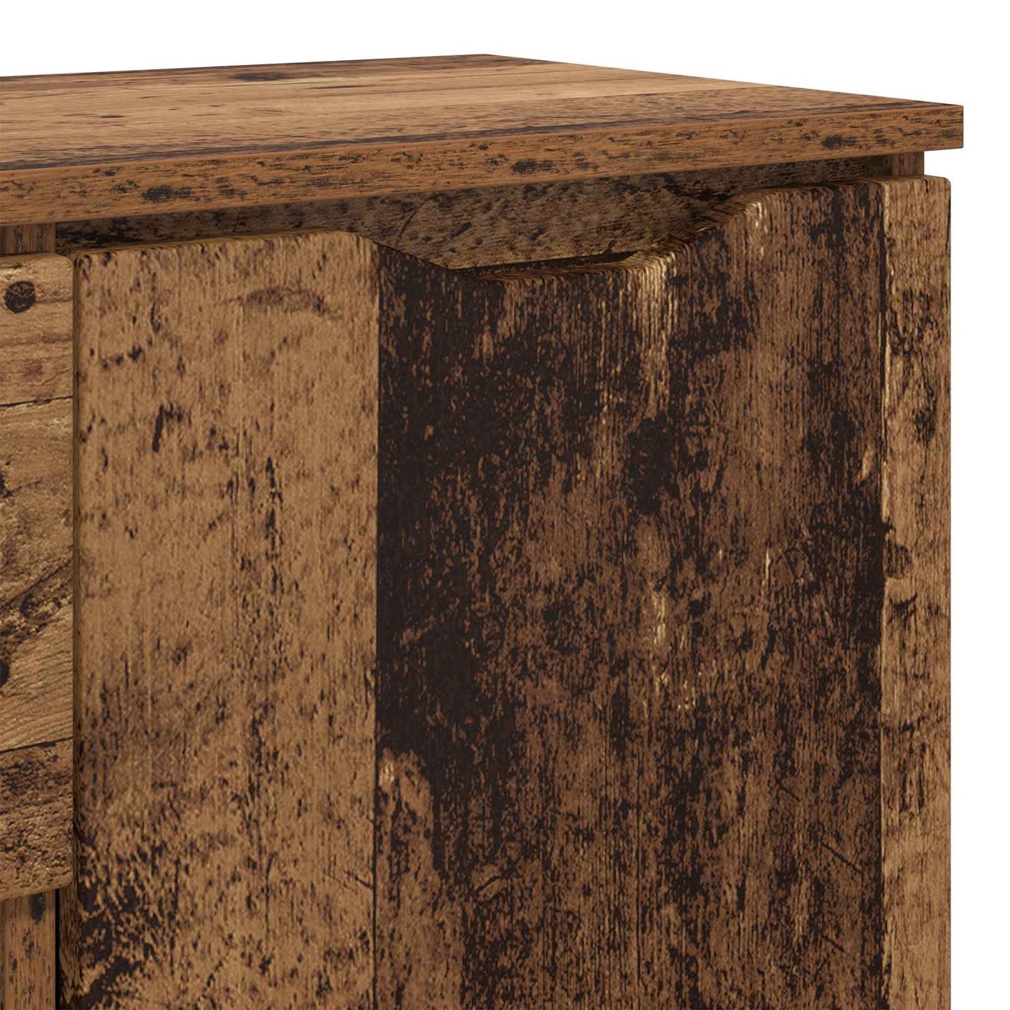 Servírovací Skříň Staré Dřevo 100 X 30 X 65,6 Kompozitní Dřevo