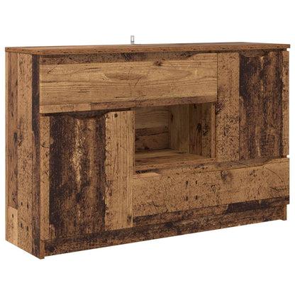 Servírovací Skříň Staré Dřevo 100 X 30 X 65,6 Kompozitní Dřevo