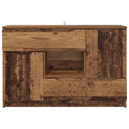 Servírovací Skříň Staré Dřevo 100 X 30 X 65,6 Kompozitní Dřevo