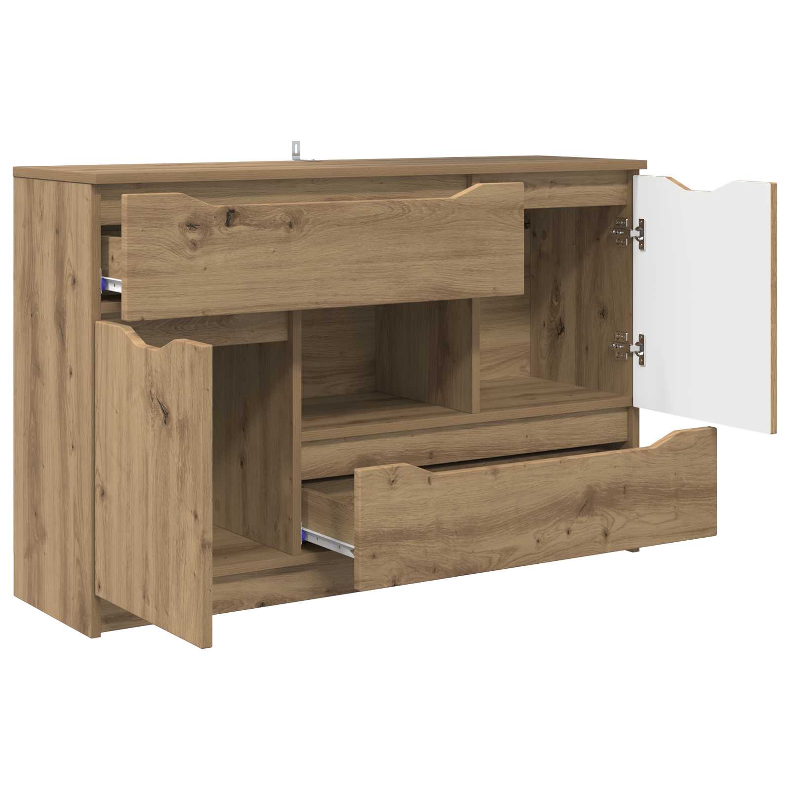 Servírovací Skříň Artisanový Dub 100 X 30 X 65,6