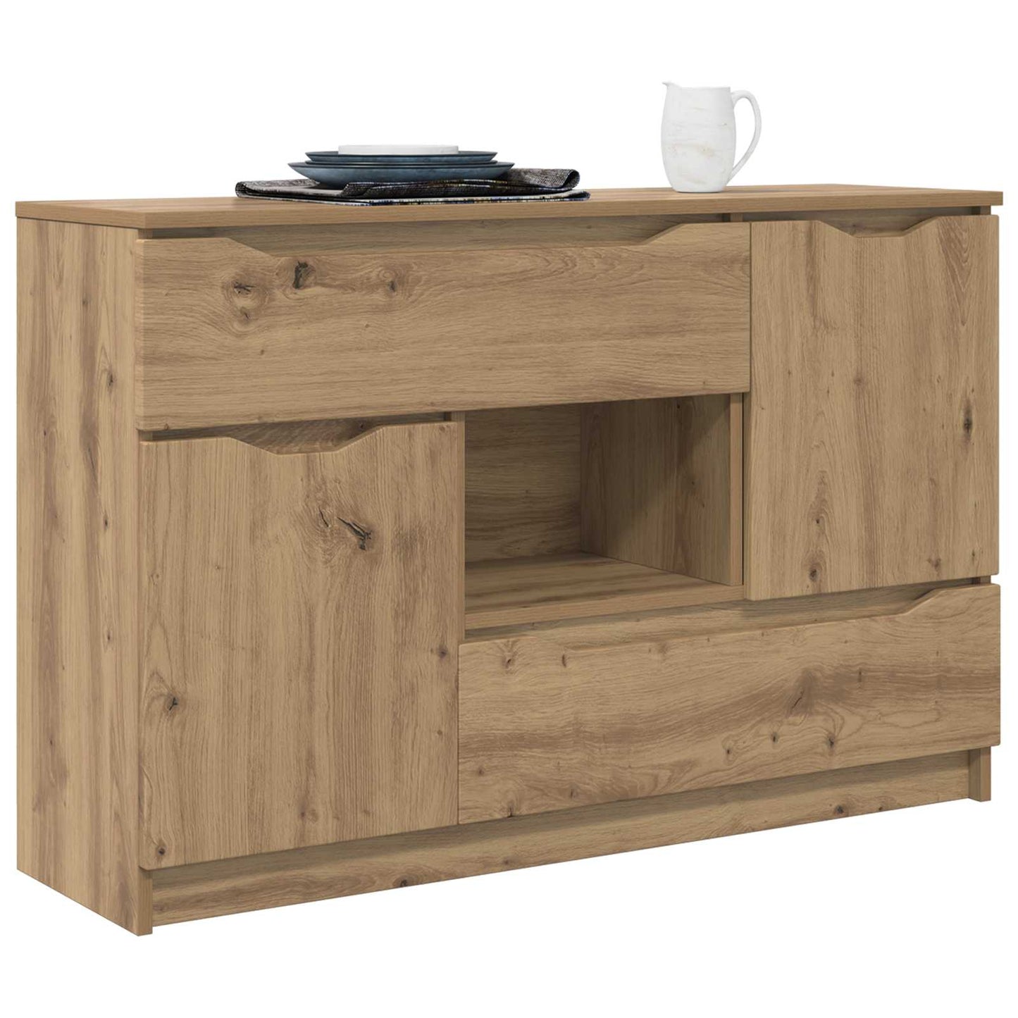Servírovací Skříň Artisanový Dub 100 X 30 X 65,6