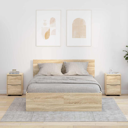 Noční Stolky 2 Ks Sonoma Dub 30,5 X 30 X 43 Cm Kompozitní Dřevo