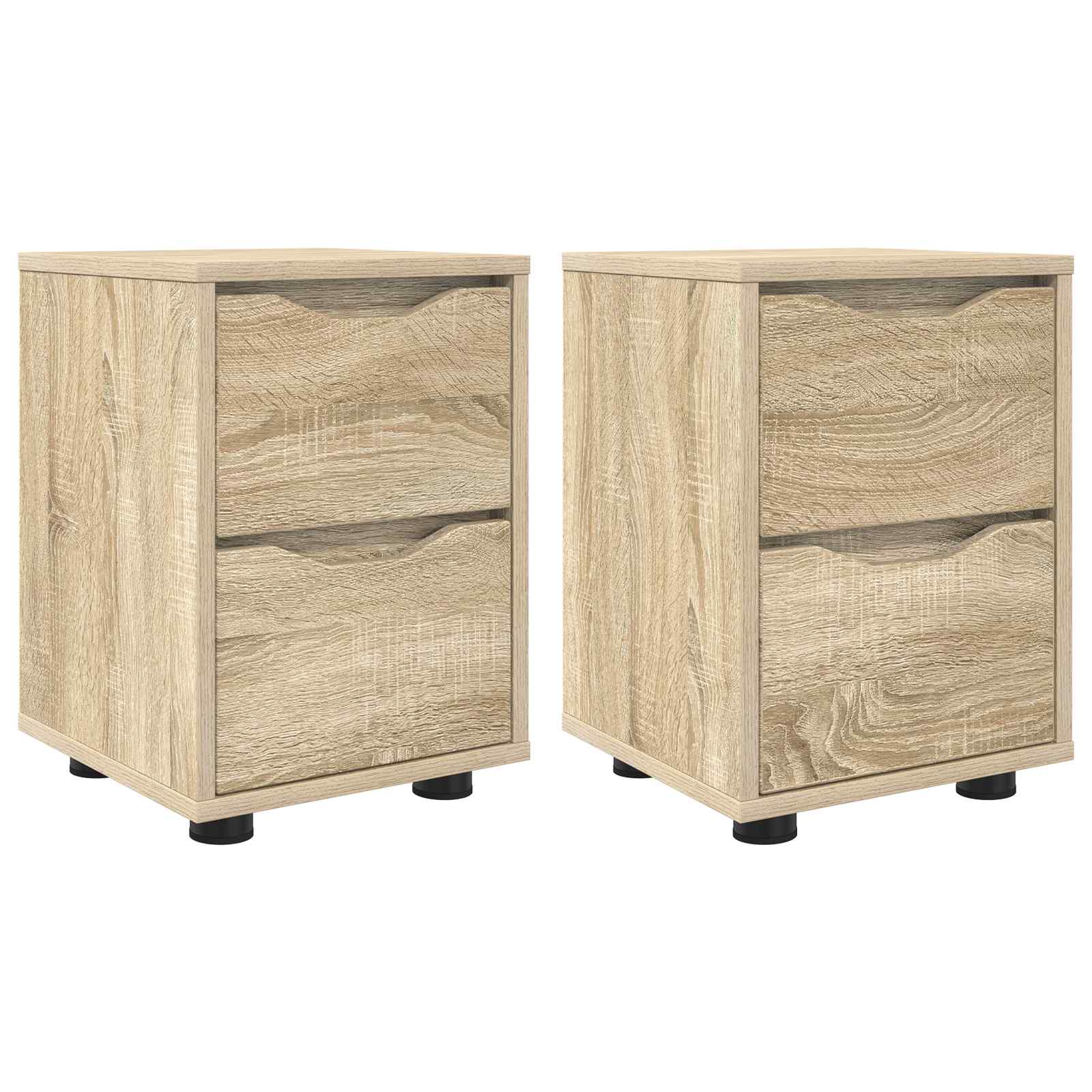 Noční Stolky 2 Ks Sonoma Dub 30,5 X 30 X 43 Cm Kompozitní Dřevo