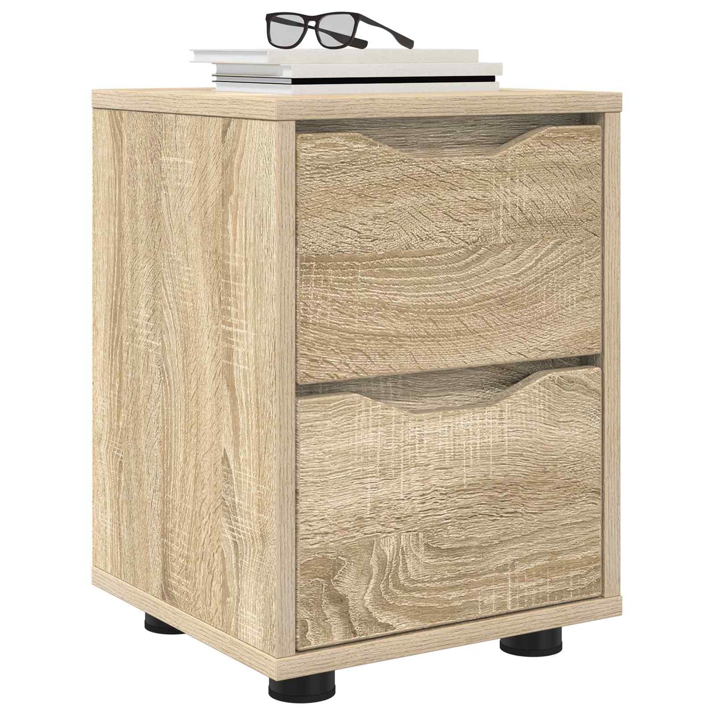 Noční Stolky 2 Ks Sonoma Dub 30,5 X 30 X 43 Cm Kompozitní Dřevo