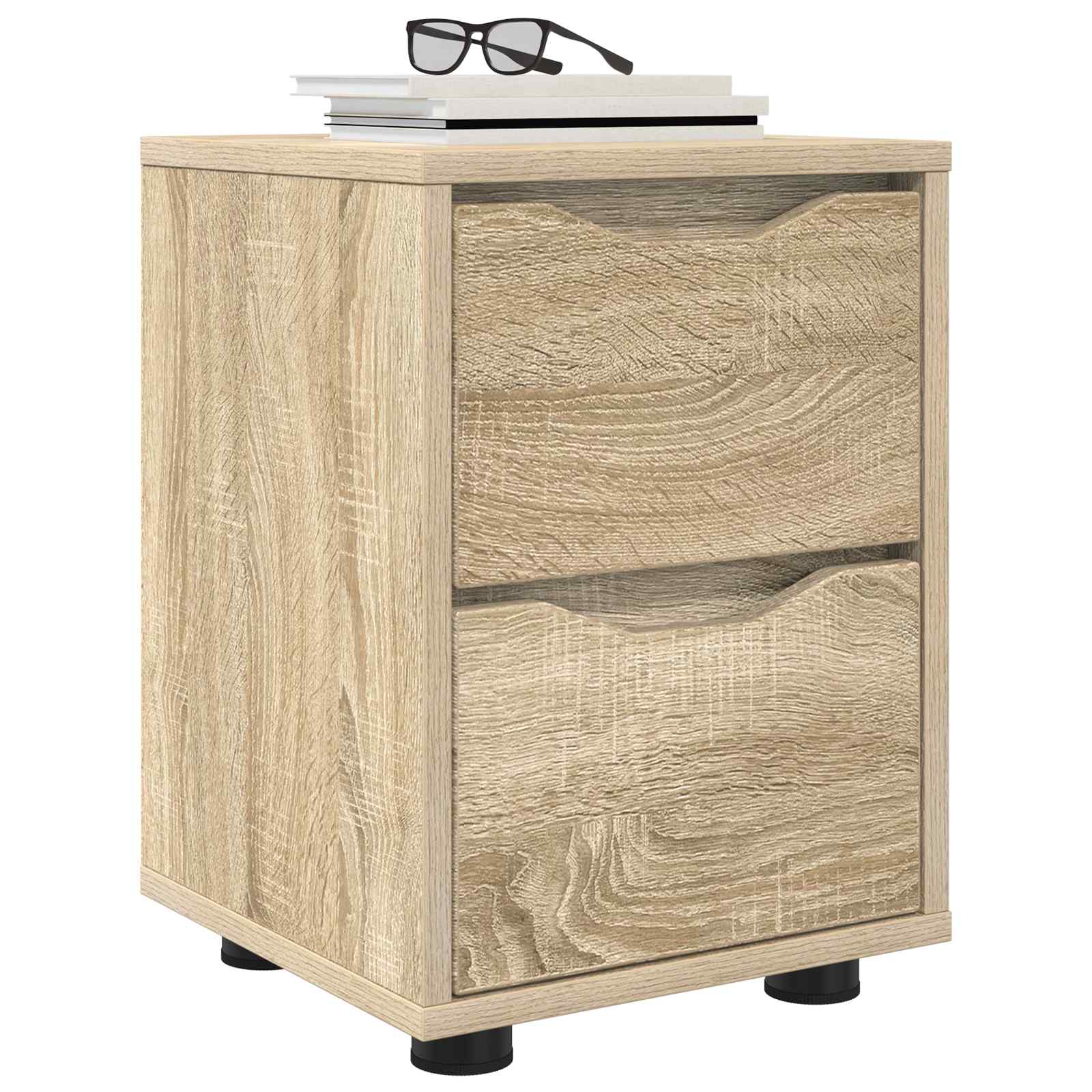 Noční Stolky 2 Ks Sonoma Dub 30,5 X 30 X 43 Cm Kompozitní Dřevo