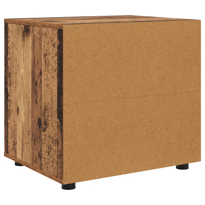 Úložná Skříňka 60 X 48 X 57 Cm Kompozitní Dřevo Staré Dřevo