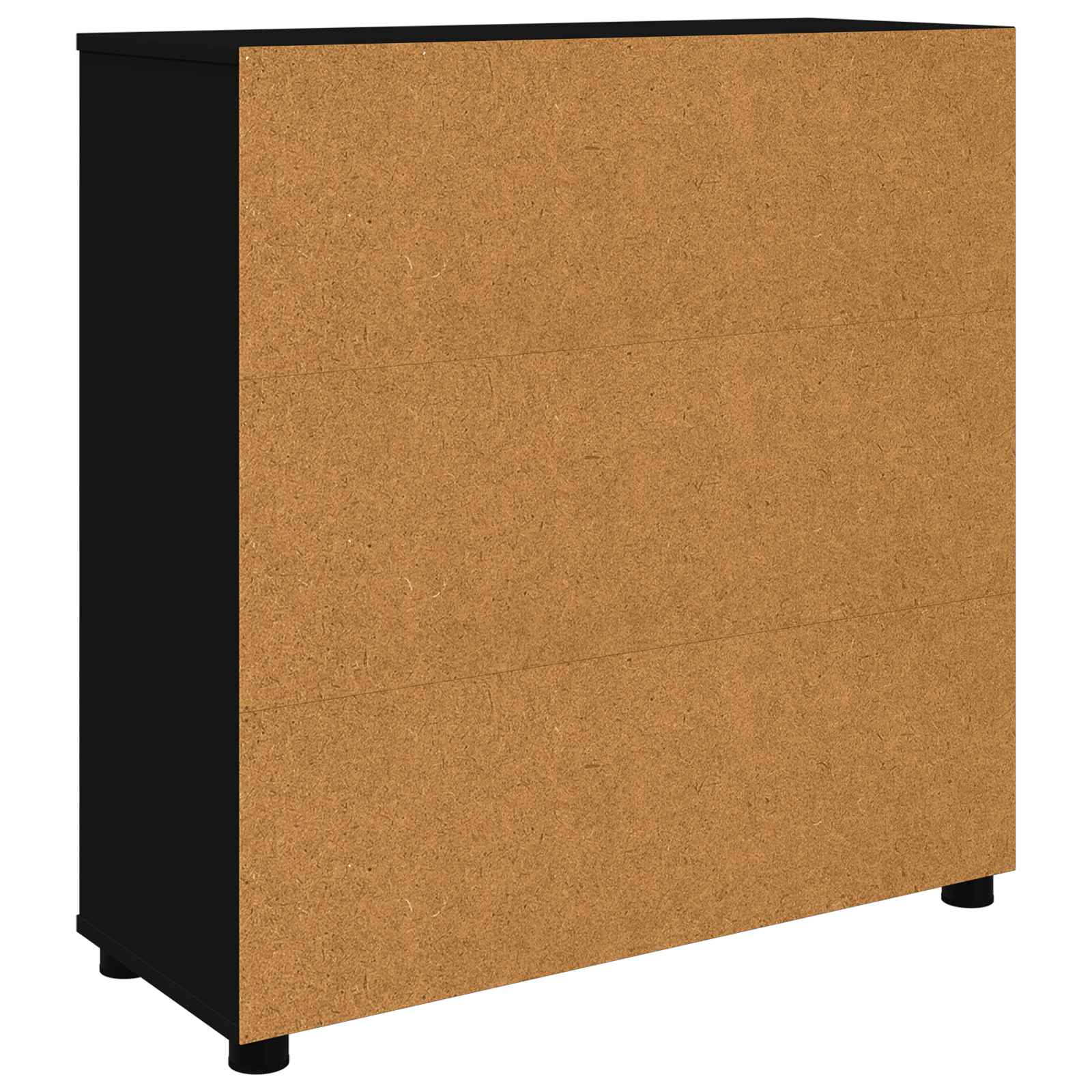 Úložná Skříňka 80 X 31 X 81 Cm Kompozitní Dřevo Černá
