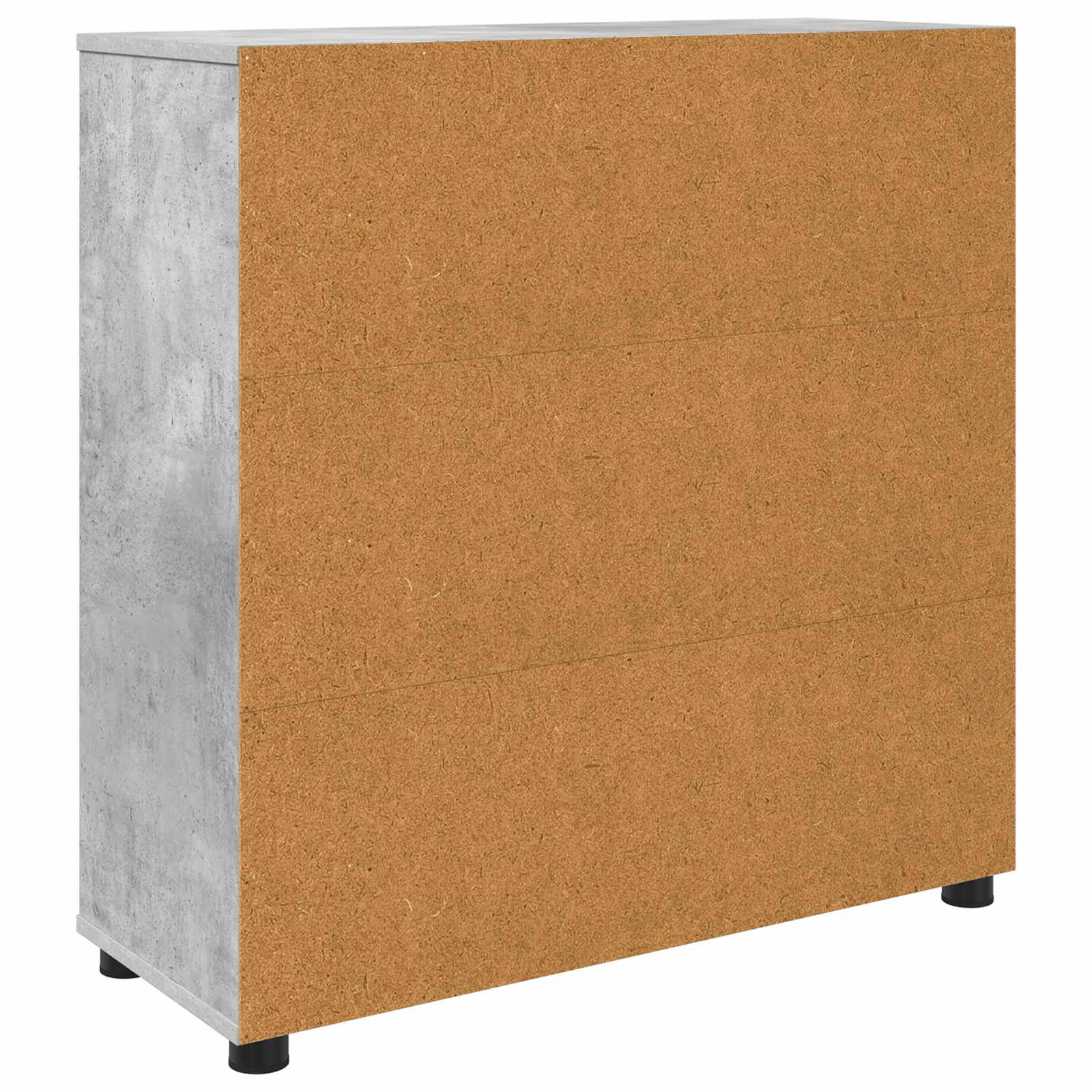Úložná Skříňka 80 X 31 X 81 Cm Kompozitní Dřevo Betonově Šedá