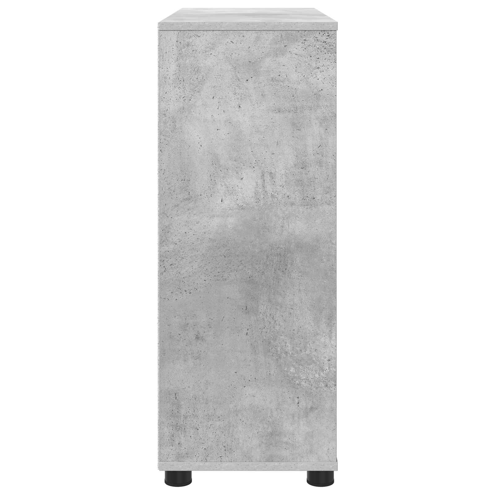 Úložná Skříňka 80 X 31 X 81 Cm Kompozitní Dřevo Betonově Šedá