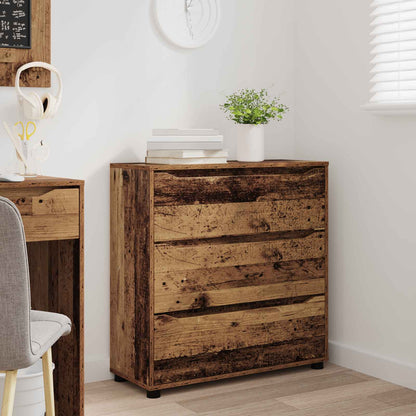 Úložná Skříňka 80 X 31 X 81 Cm Kompozitní Dřevo Staré Dřevo