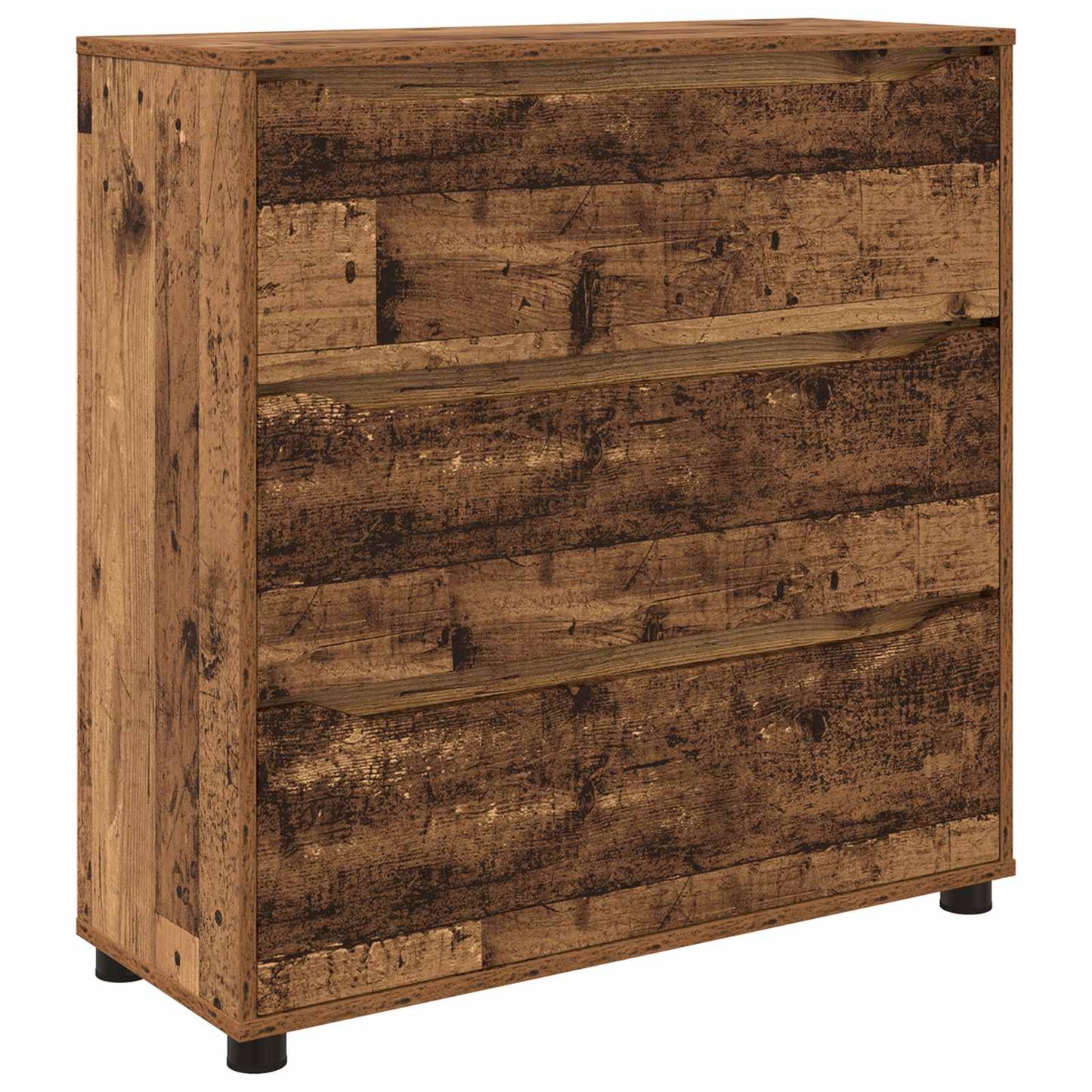 Úložná Skříňka 80 X 31 X 81 Cm Kompozitní Dřevo Staré Dřevo