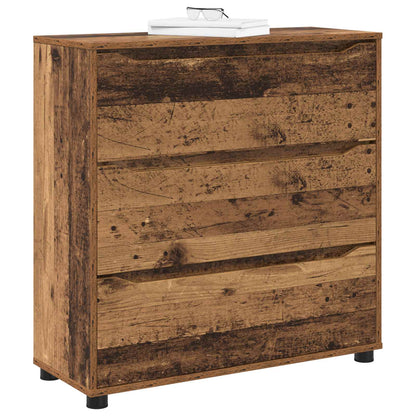 Úložná Skříňka 80 X 31 X 81 Cm Kompozitní Dřevo Staré Dřevo