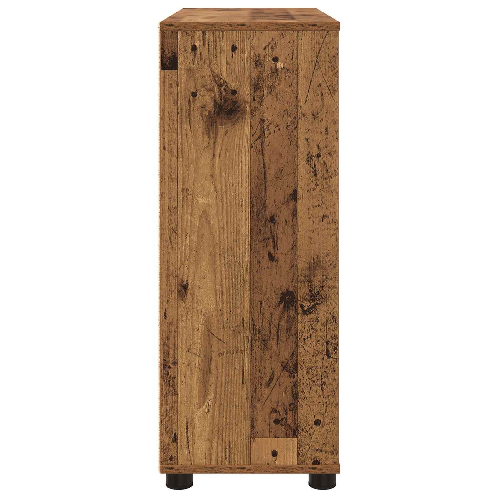 Úložná Skříňka 80 X 31 X 81 Cm Kompozitní Dřevo Staré Dřevo