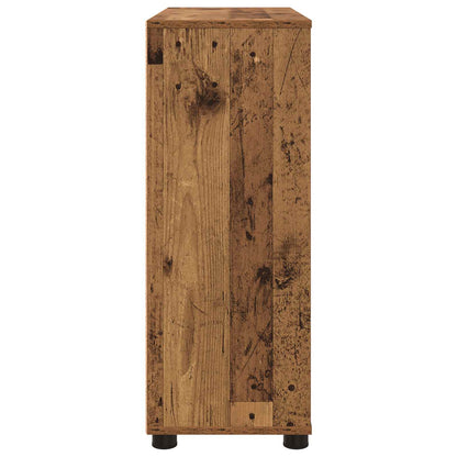 Úložná Skříňka 80 X 31 X 81 Cm Kompozitní Dřevo Staré Dřevo