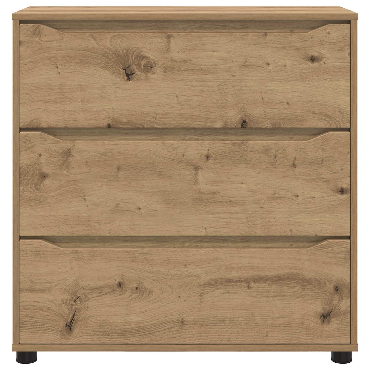 Úložná Skříňka 80 X 31 X 81 Cm Kompozitní Dřevo Artisanový Dub