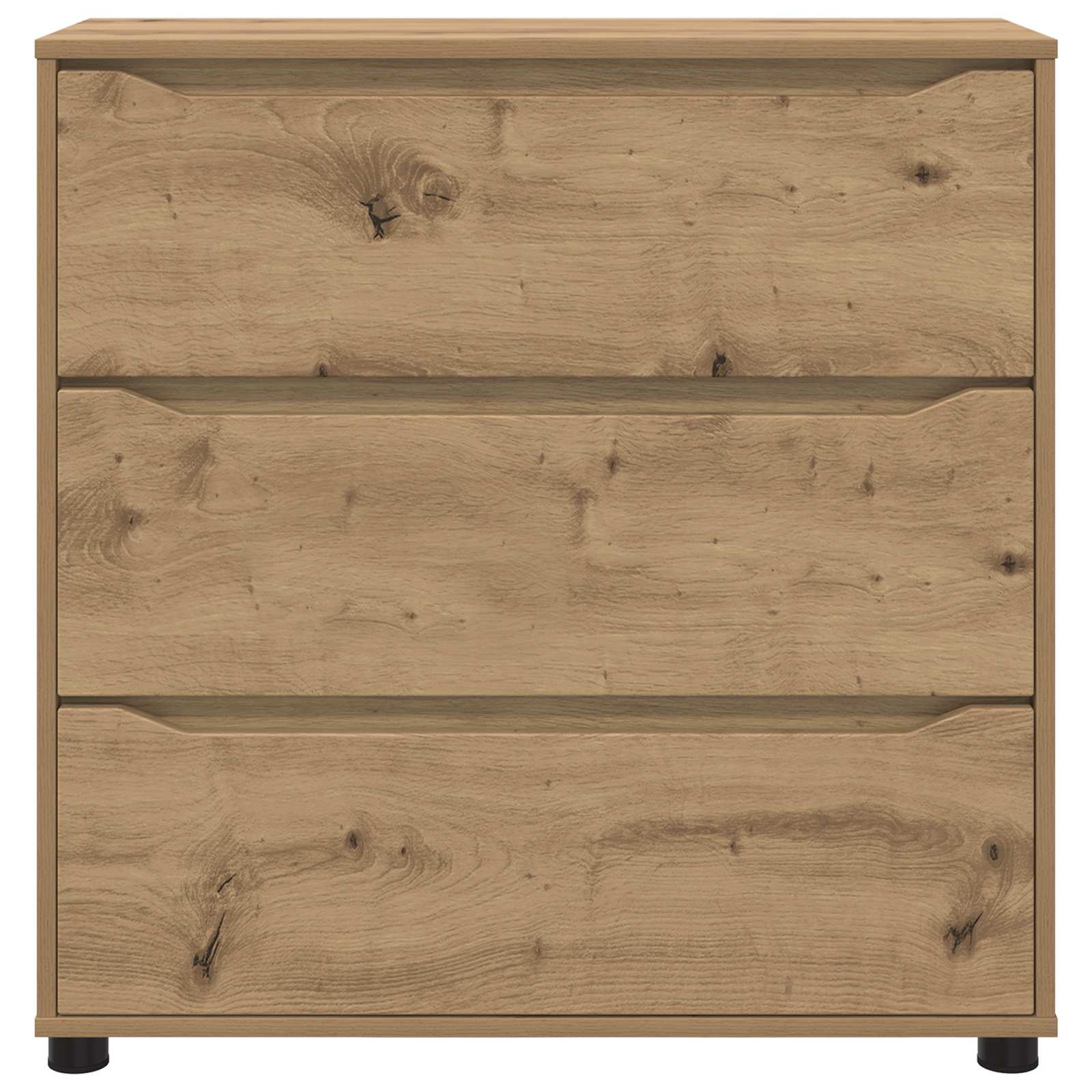 Úložná Skříňka 80 X 31 X 81 Cm Kompozitní Dřevo Artisanový Dub