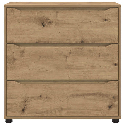 Úložná Skříňka 80 X 31 X 81 Cm Kompozitní Dřevo Artisanový Dub