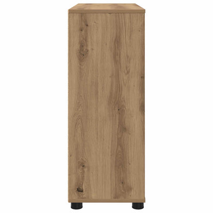 Úložná Skříňka 80 X 31 X 81 Cm Kompozitní Dřevo Artisanový Dub