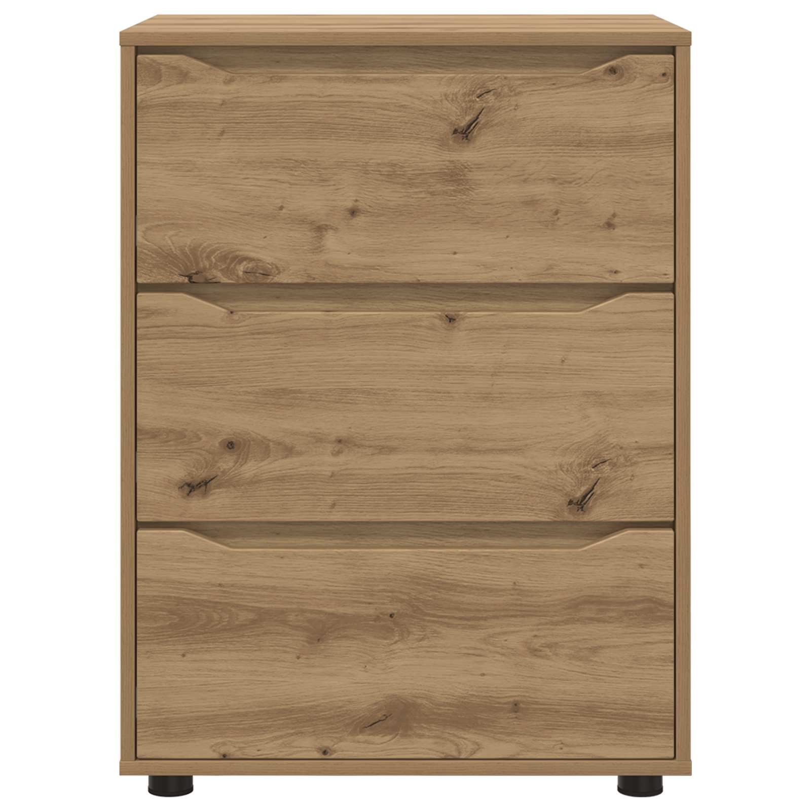 Úložná Skříňka 60 X 48 X 81 Cm Kompozitní Dřevo Artisanový Dub