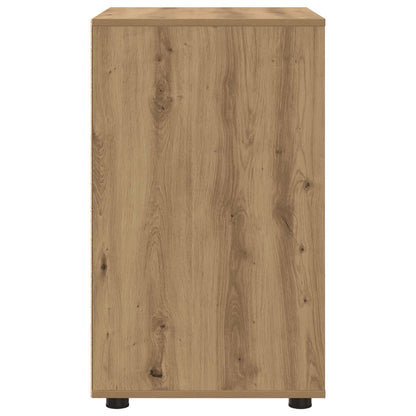 Úložná Skříňka 60 X 48 X 81 Cm Kompozitní Dřevo Artisanový Dub