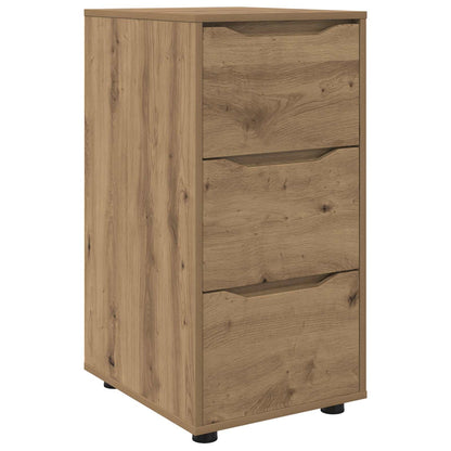 Úložná Skříňka 40 X 48 X 81 Cm Kompozitní Dřevo Artisanový Dub