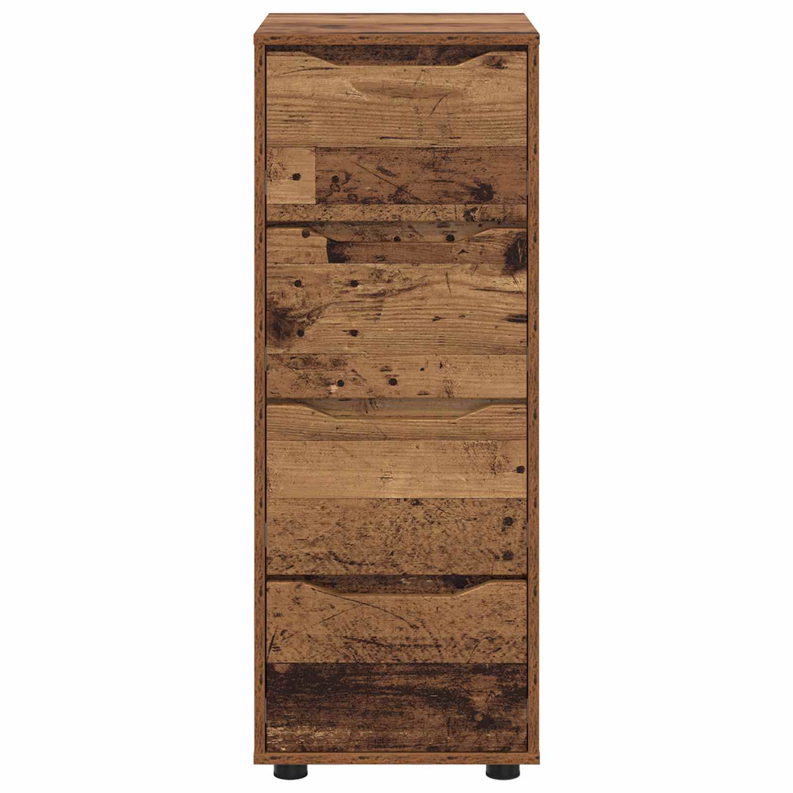 Úložná Skříňka 40 X 48 X 105 Cm Kompozitní Dřevo Staré Dřevo