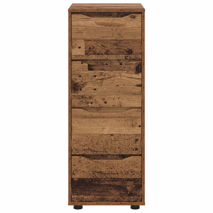 Úložná Skříňka 40 X 48 X 105 Cm Kompozitní Dřevo Staré Dřevo
