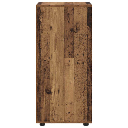 Úložná Skříňka 40 X 48 X 105 Cm Kompozitní Dřevo Staré Dřevo