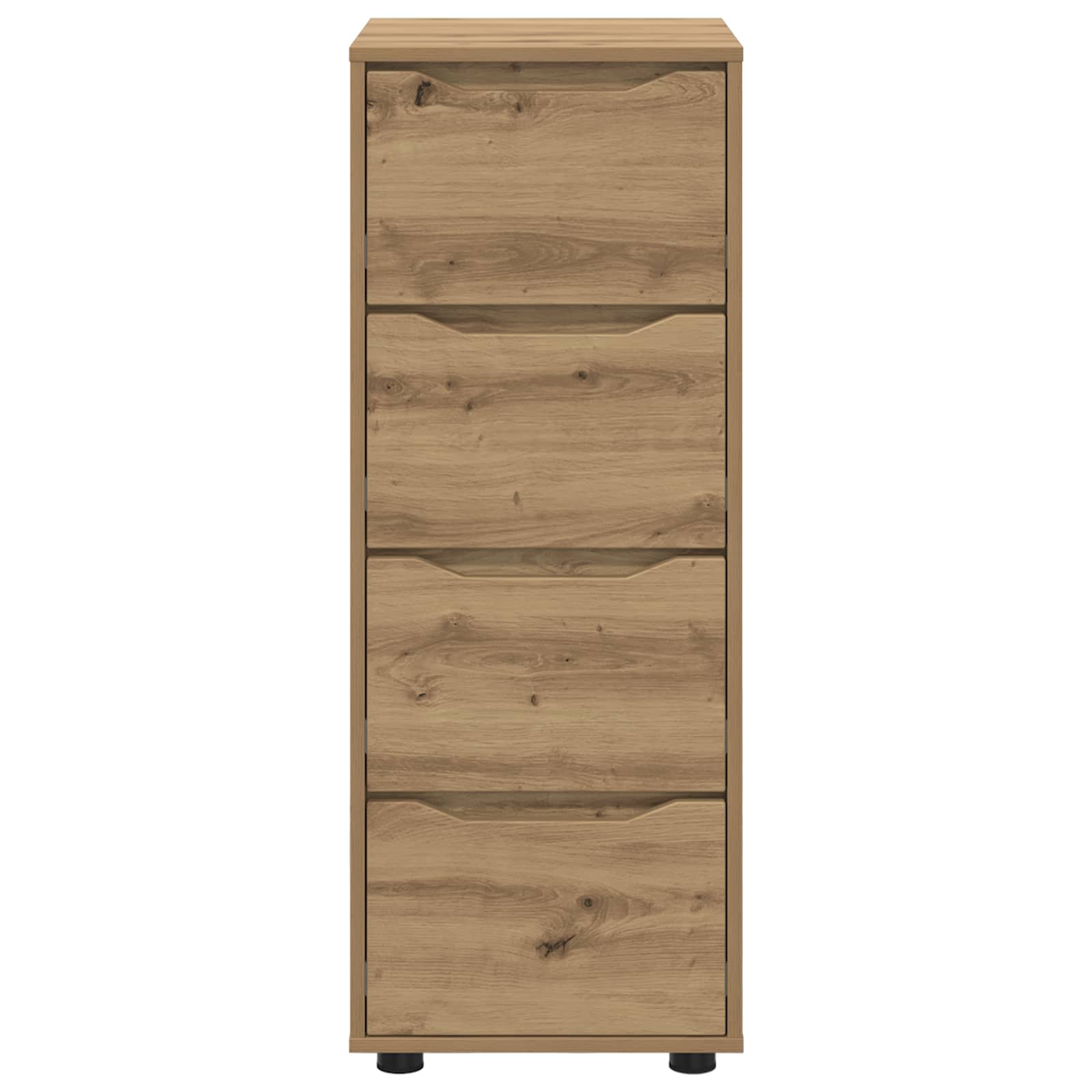 Úložná Skříňka 40 X 48 X 105 Cm Kompozitní Dřevo Artisanový Dub