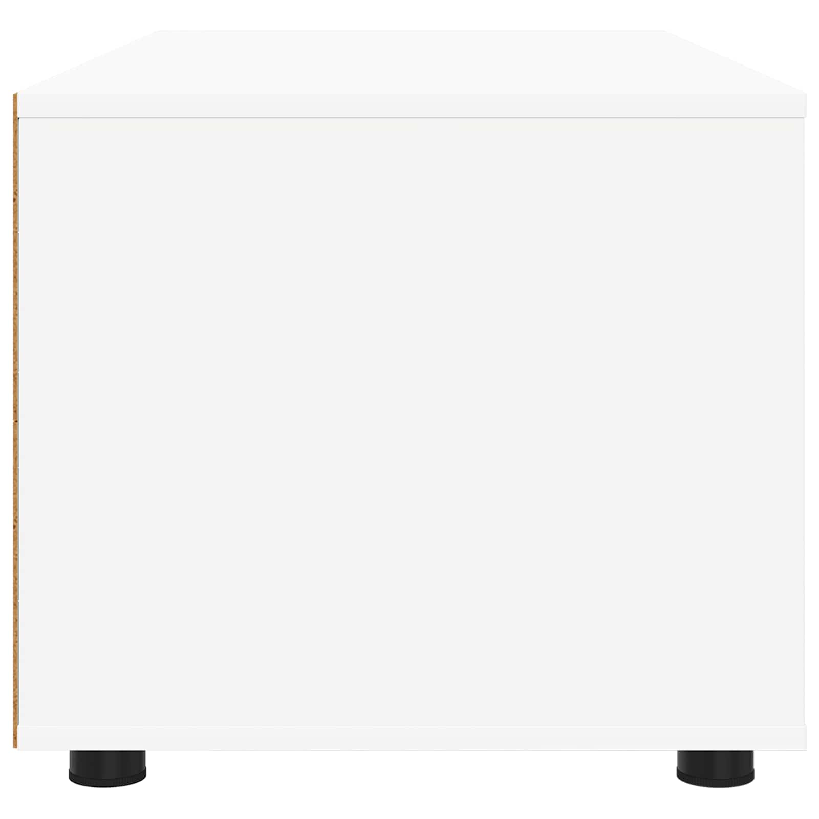 Televizní Skříň 100 X 48 X 43 Cm Bílá Kompozitní Dřevo