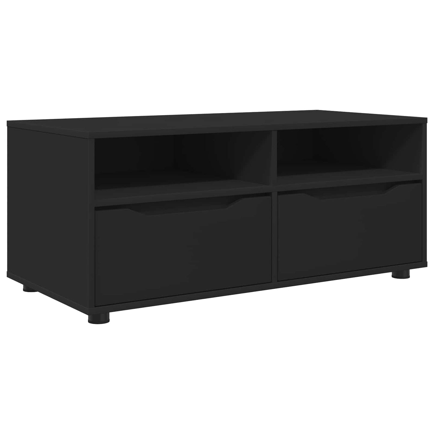 Televizní Skříň 100 X 48 X 43 Cm Černá Kompozitní Dřevo