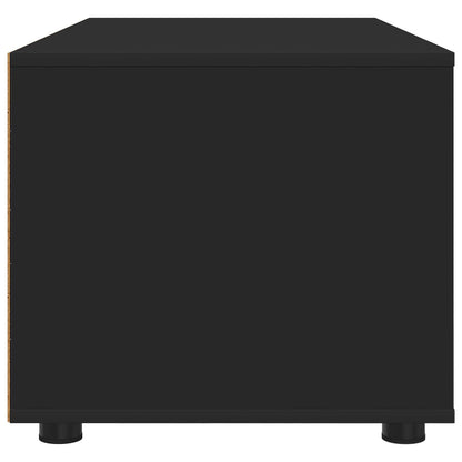 Televizní Skříň 100 X 48 X 43 Cm Černá Kompozitní Dřevo