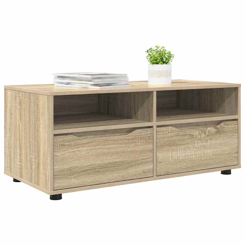 Televizní Skříň 100 X 48 X 43 Cm Sonoma Dub Kompozitní Dřevo