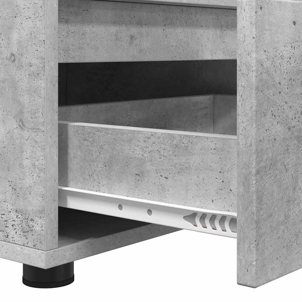 Televizní Skříň 100 X 48 X 43 Cm Betonově Šedá Kompozitní Dřevo