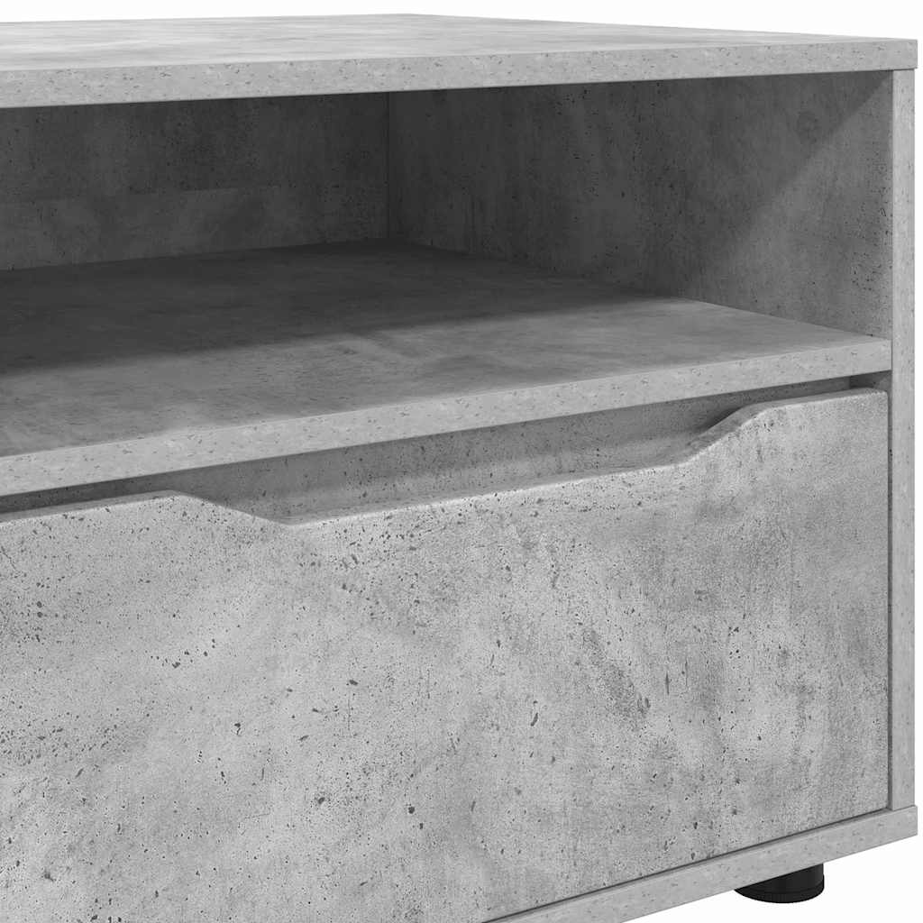 Televizní Skříň 100 X 48 X 43 Cm Betonově Šedá Kompozitní Dřevo