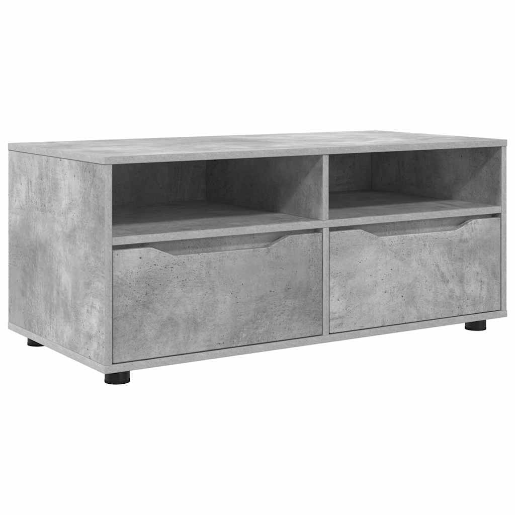 Televizní Skříň 100 X 48 X 43 Cm Betonově Šedá Kompozitní Dřevo