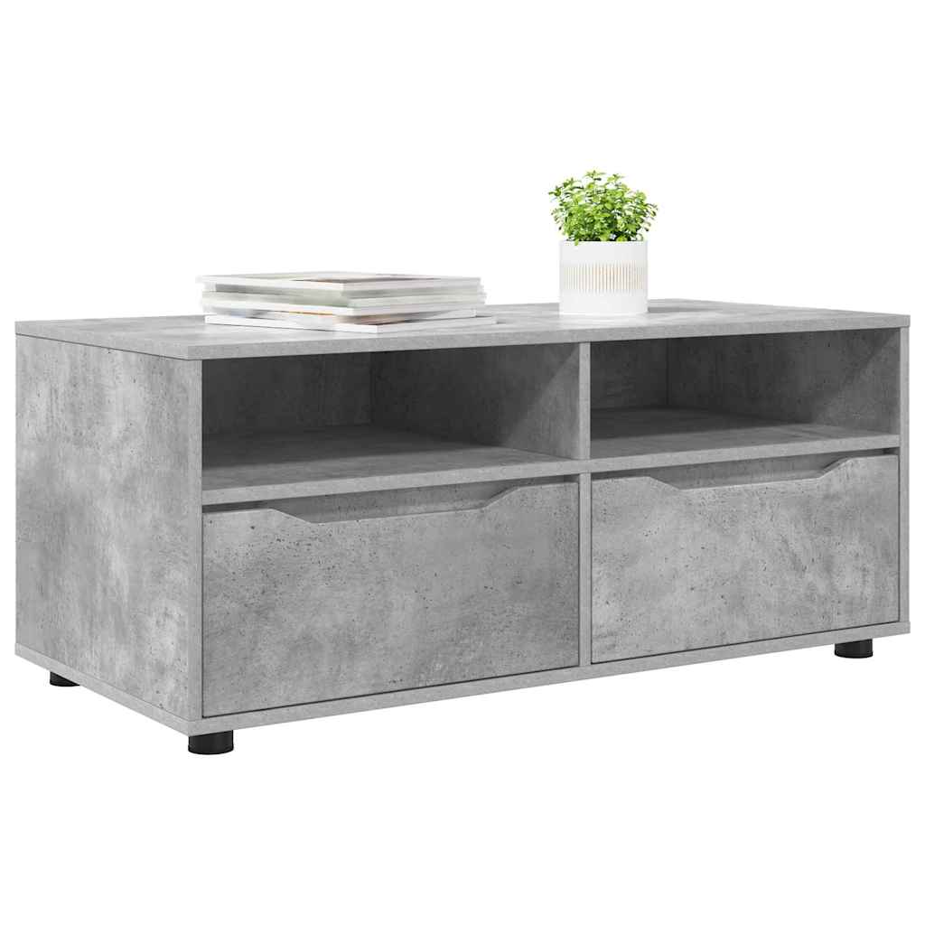 Televizní Skříň 100 X 48 X 43 Cm Betonově Šedá Kompozitní Dřevo