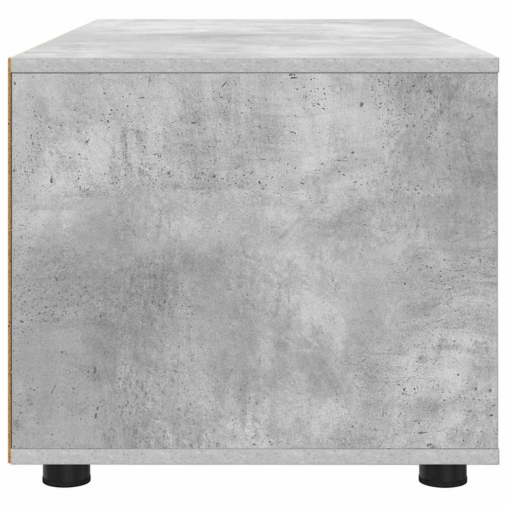 Televizní Skříň 100 X 48 X 43 Cm Betonově Šedá Kompozitní Dřevo