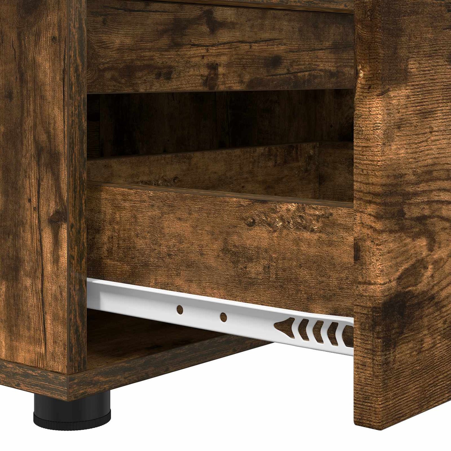 Televizní Skříň 100 X 48 X 43 Cm Kouřový Dub Kompozitní Dřevo