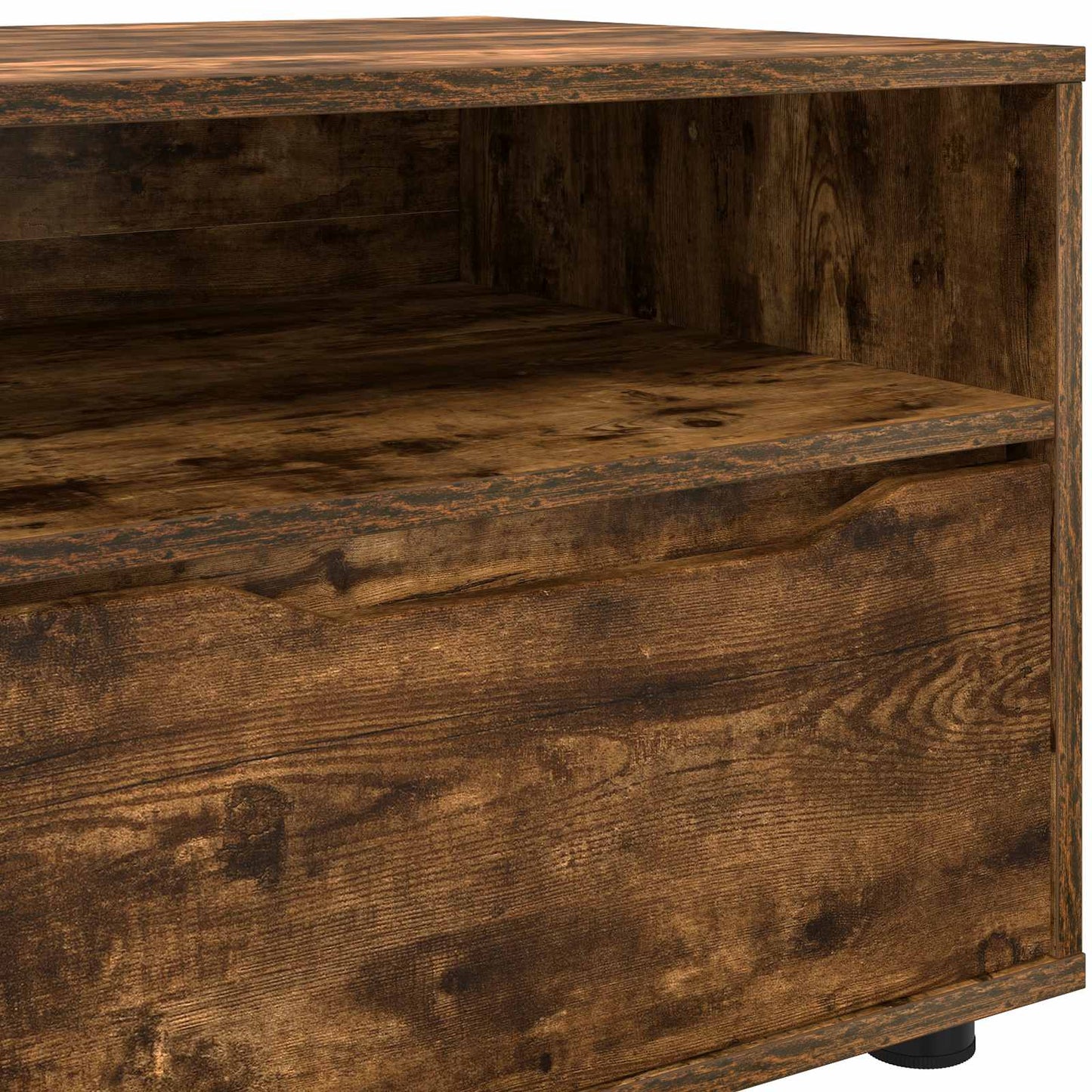 Televizní Skříň 100 X 48 X 43 Cm Kouřový Dub Kompozitní Dřevo