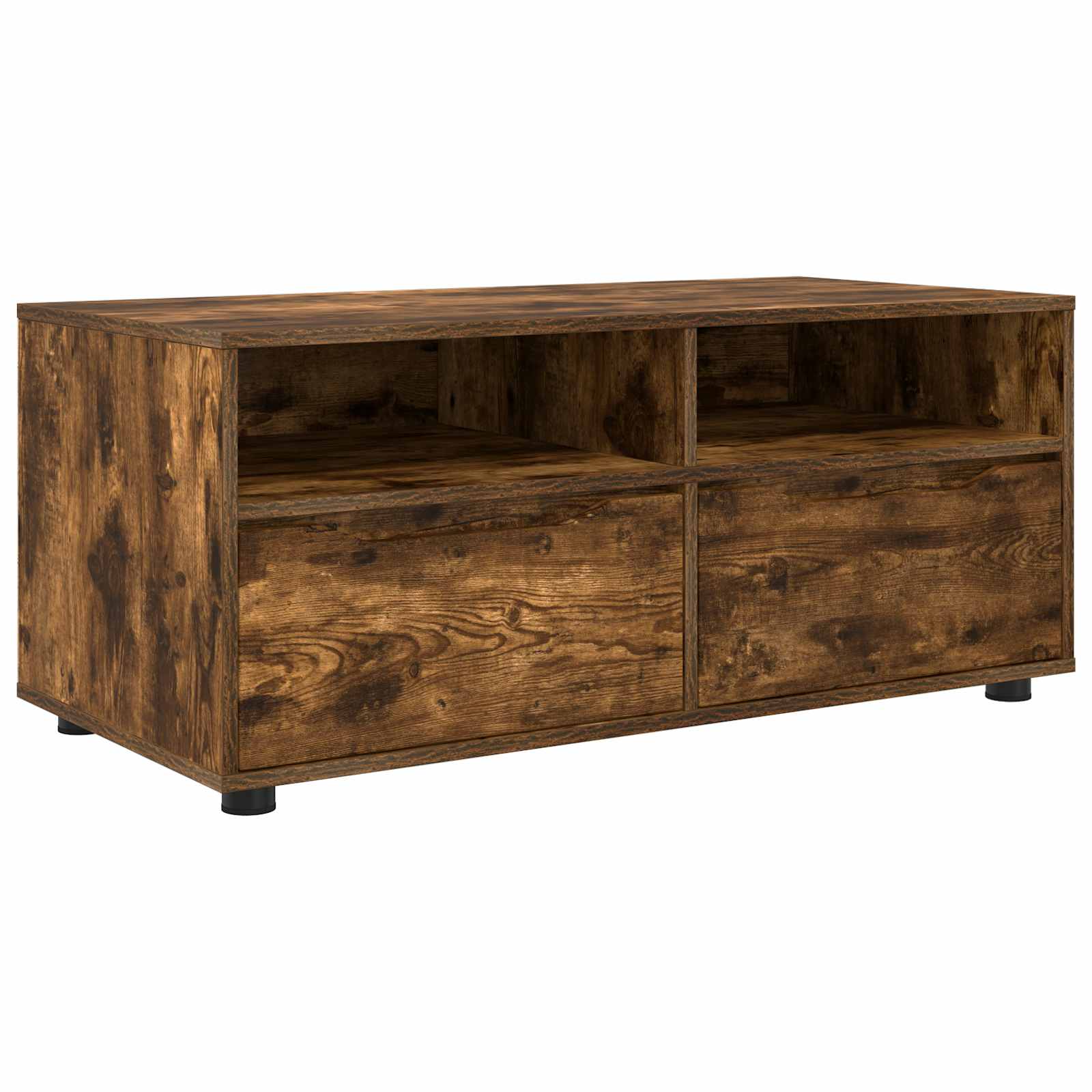 Televizní Skříň 100 X 48 X 43 Cm Kouřový Dub Kompozitní Dřevo