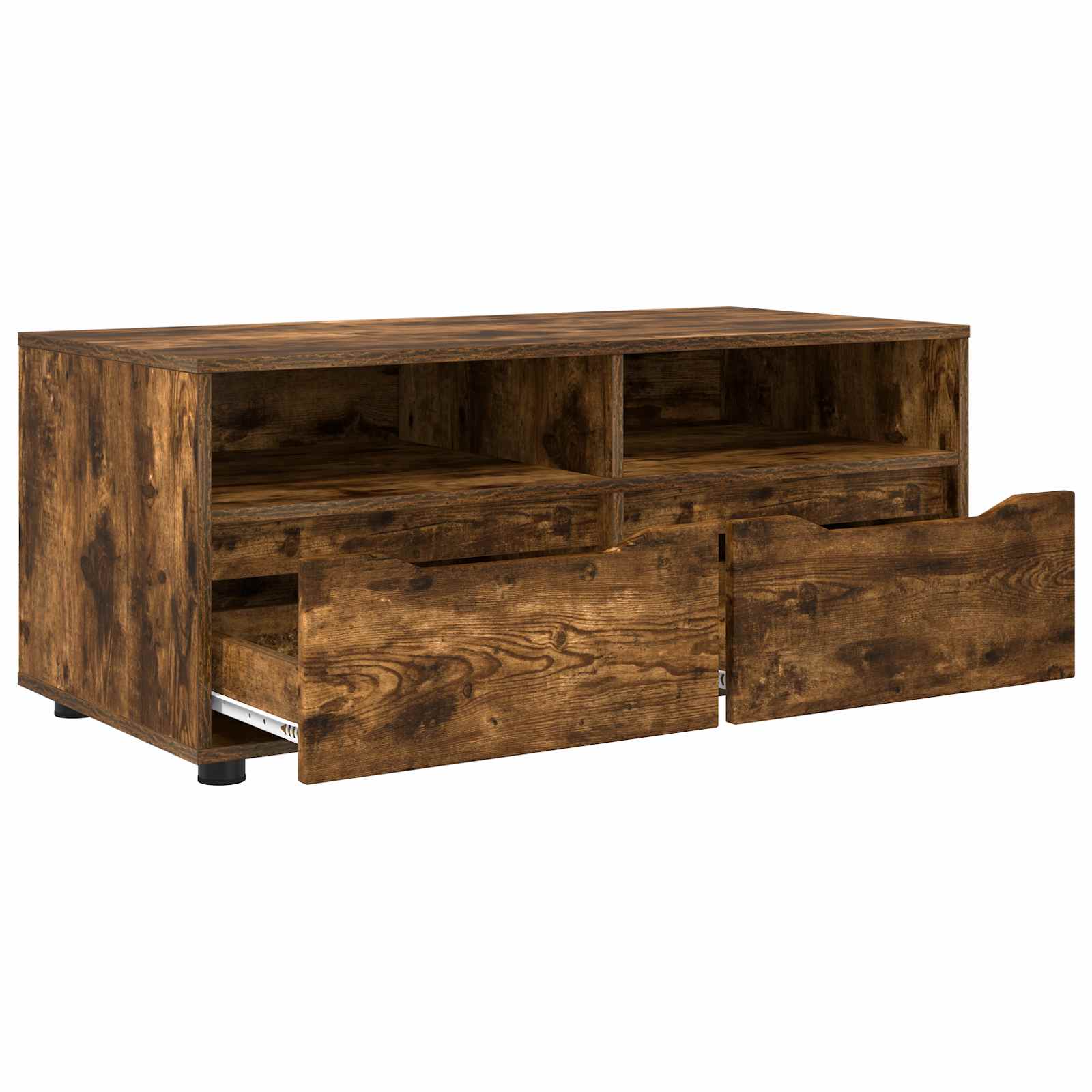 Televizní Skříň 100 X 48 X 43 Cm Kouřový Dub Kompozitní Dřevo