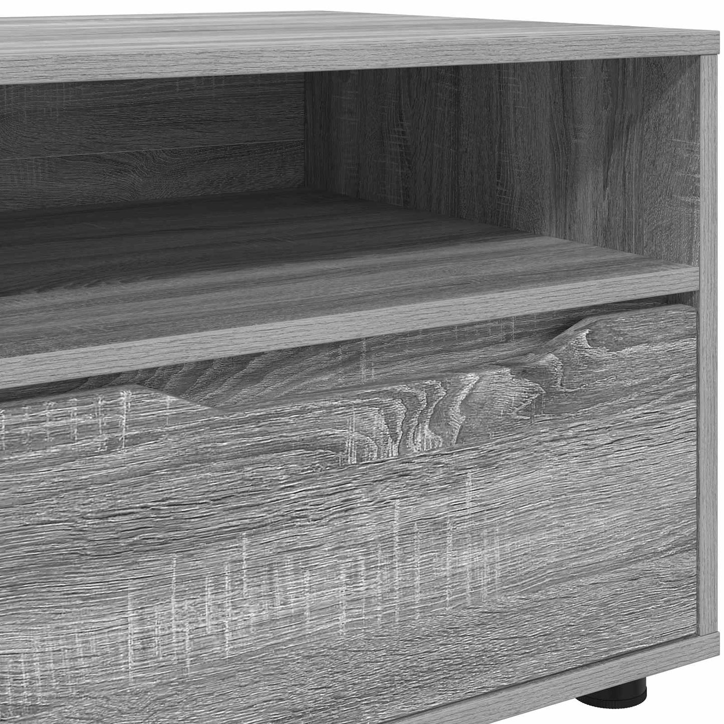 Televizní Skříň 100 X 48 X 43 Cm Šedá Sonoma Kompozitní Dřevo