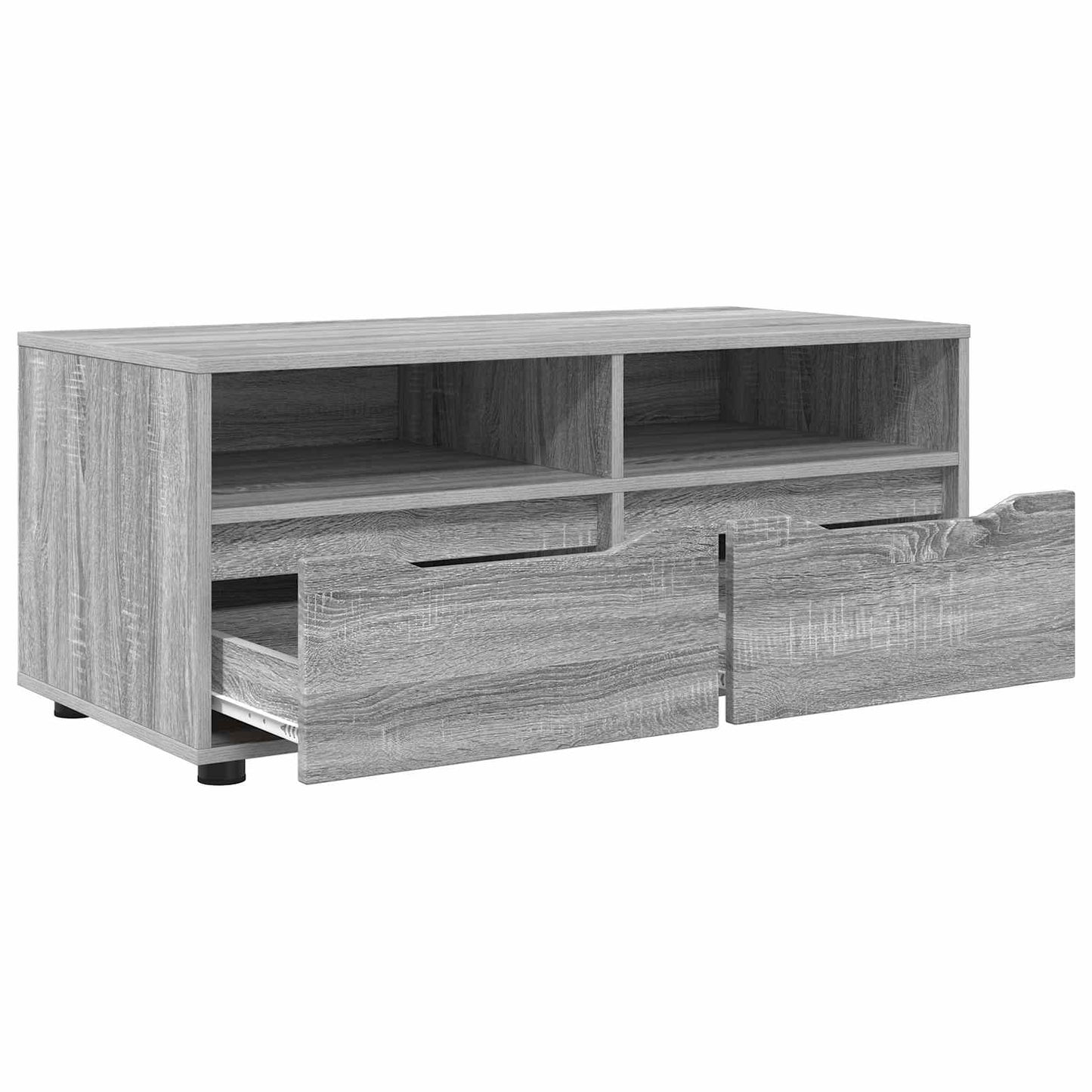 Televizní Skříň 100 X 48 X 43 Cm Šedá Sonoma Kompozitní Dřevo