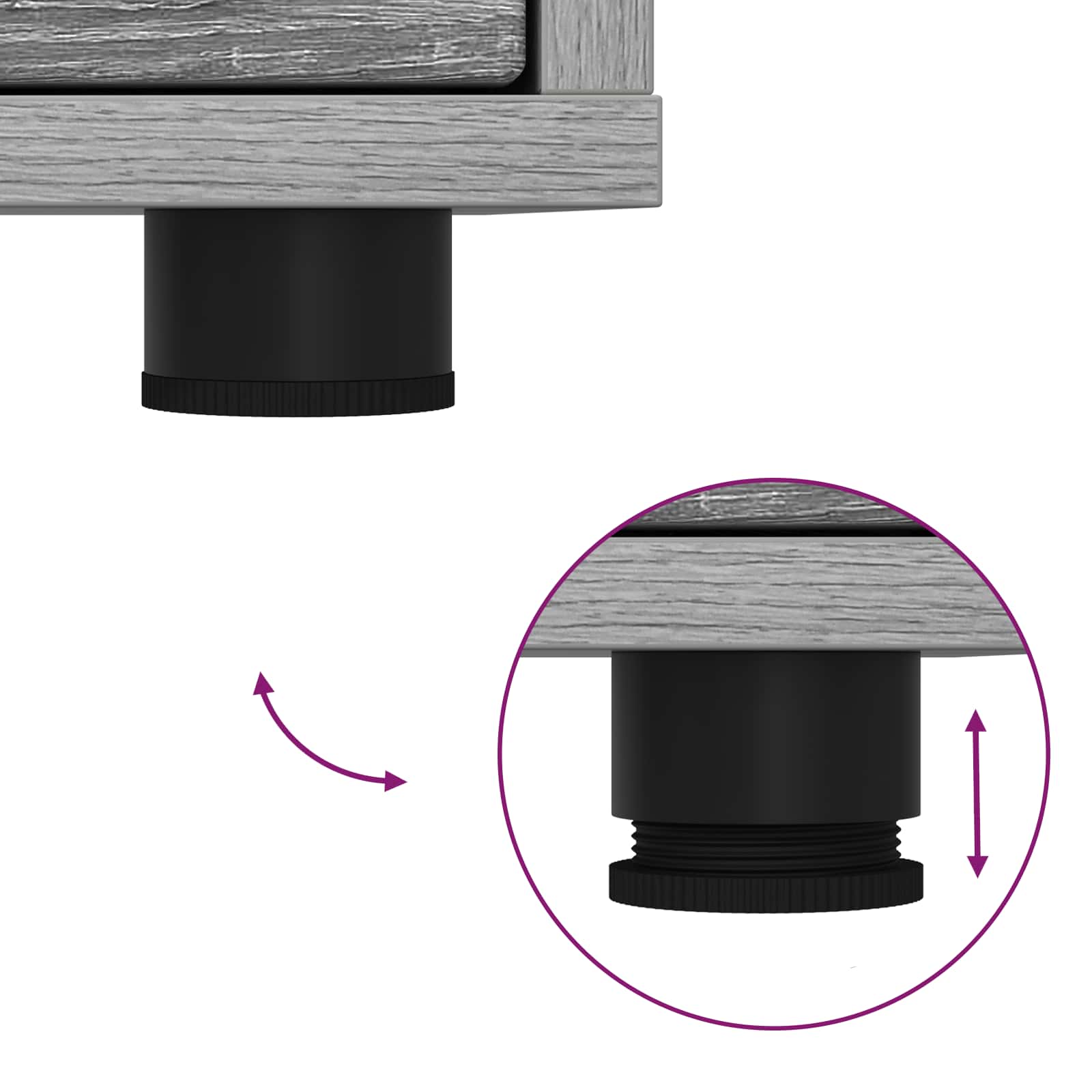 Televizní Skříň 100 X 48 X 43 Cm Šedá Sonoma Kompozitní Dřevo