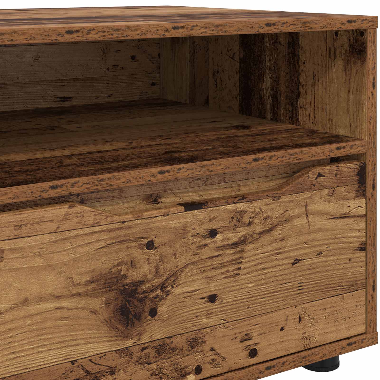 Televizní Skříň 100 X 48 X 43 Cm Staré Dřevo Kompozitní Dřevo