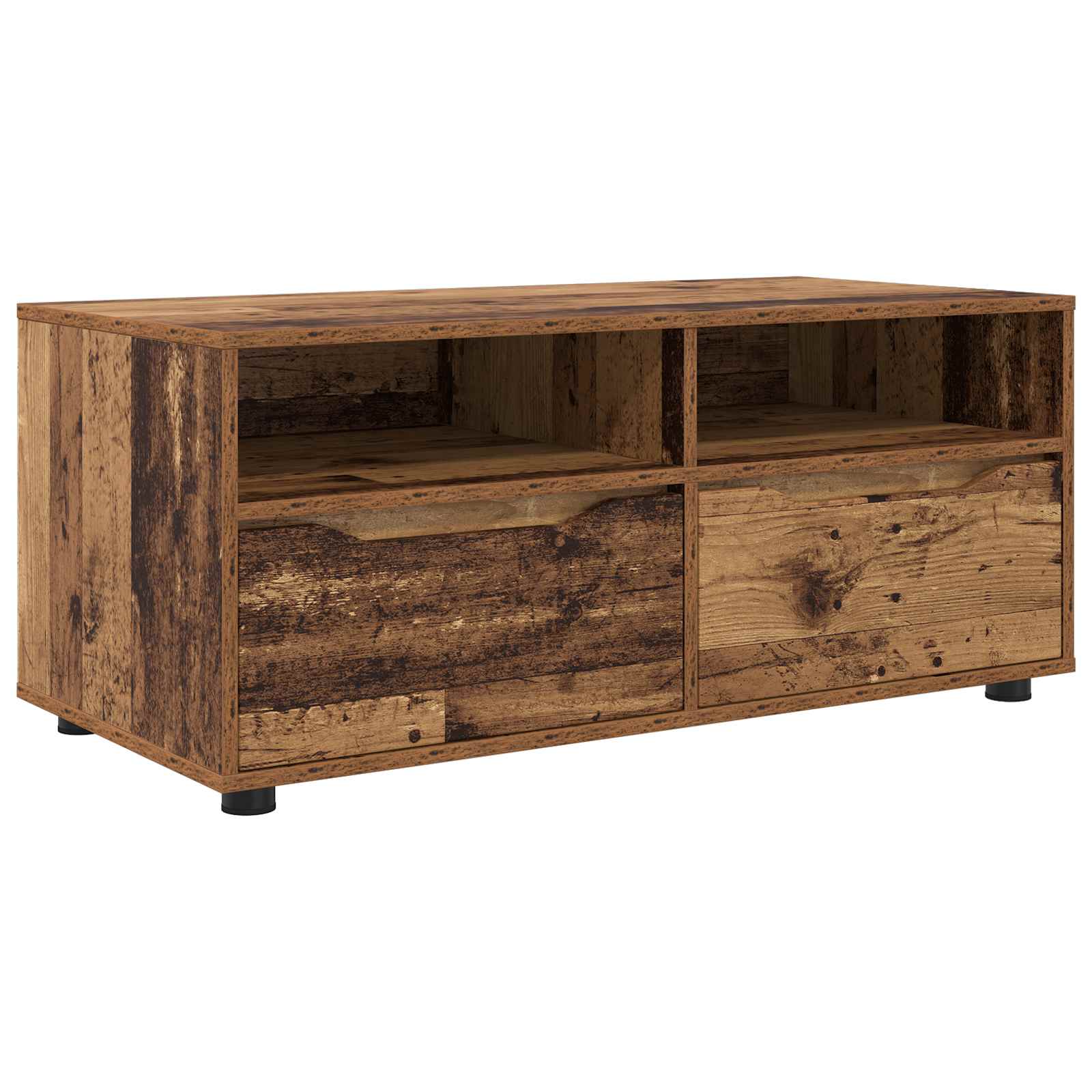 Televizní Skříň 100 X 48 X 43 Cm Staré Dřevo Kompozitní Dřevo