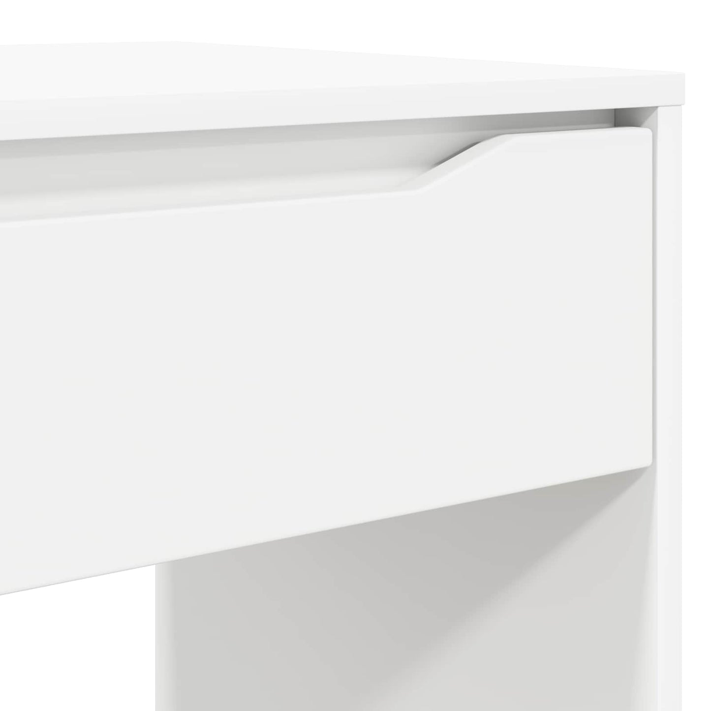 Stůl Se Zásuvkou Bílý 100 X 50 X 78 Cm Dřevěný Materiál